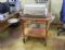 Carrello bolliti legno mogano chiaro lucido
